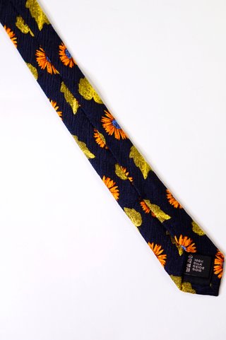 Cravatta Ascot Seta Vintage Blu • Corbata Seda