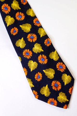 Cravatta Ascot Seta Vintage Blu • Corbata Seda
