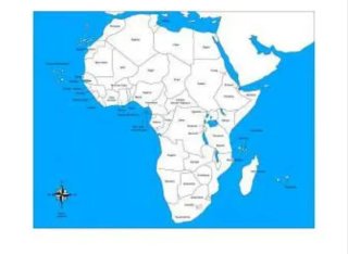 Puzzle Mappa Africa Montessori
