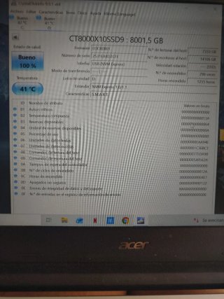 SSD Externo Crucial X10 Portátil 8TB