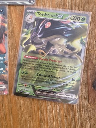 3 Cartas Pokemon EX Español llamas obsidianas obf
