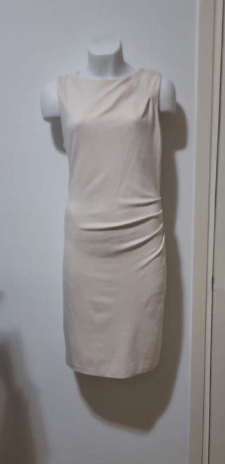 Vestido Mango Beige y Negro