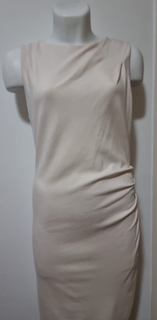 Vestido Mango Beige y Negro