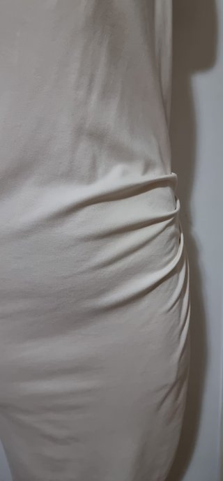 Vestido Mango Beige y Negro