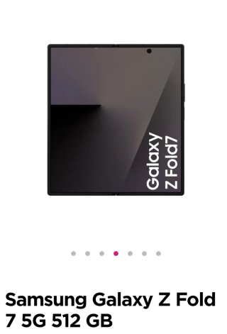 Samsung Galaxy Z Fold7 512GB Negro Nuevo 1500€