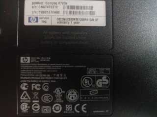 Ordenador Portátil HP Compaq 6720s