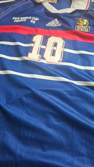 Camiseta fútbol Mundial: Francia Zidane talla XL