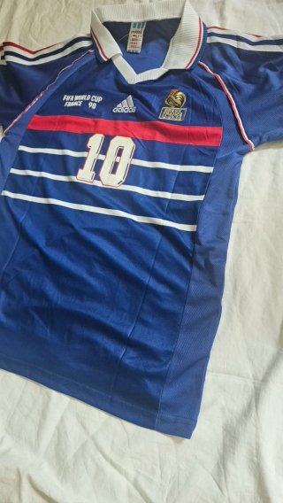 Camiseta fútbol Mundial: Francia Zidane talla XL