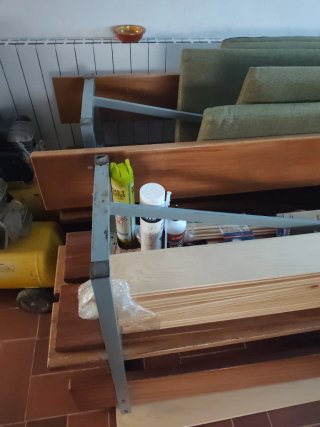 Banco de madera y metal (5)