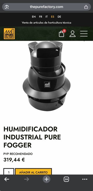 Humidificador Pure Fogge Negro