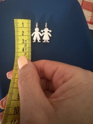 Colgante Niño y Niña TOUS Plata