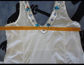 Vestito lungo bianco estivo Indian Emporium