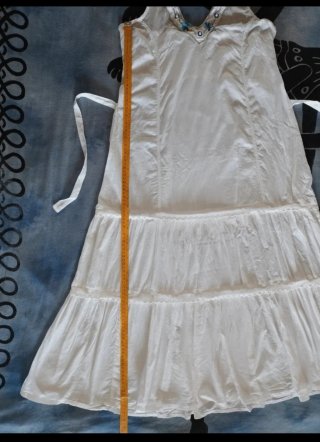 Vestito lungo bianco estivo Indian Emporium