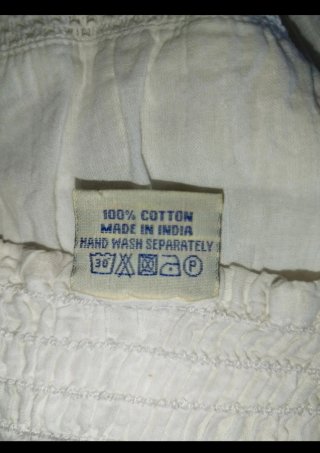 Vestito lungo bianco estivo Indian Emporium