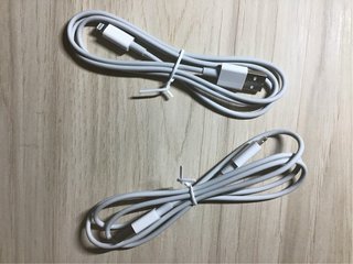 2 Cables Lightning a USB-C Apple (uso de prueba)