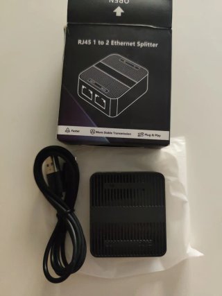 Divisor Ethernet RJ45 1 a 2