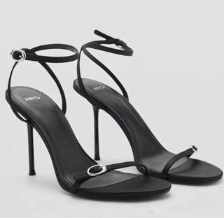 Sandalias tacón Mango negras