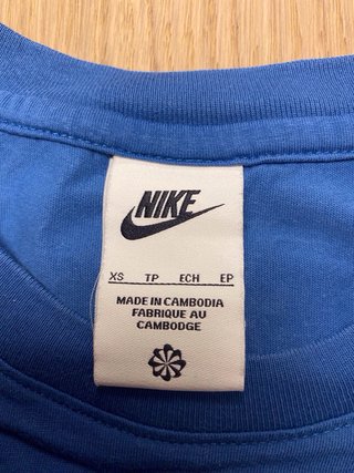 Camiseta Nike Azul Talla XS
