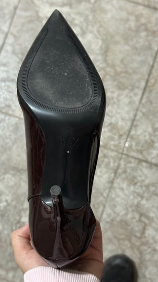 Zapatos de tacón Zara Marrones Talla 36