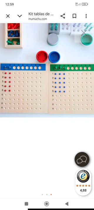 Kit Montessori per la divisione lunga