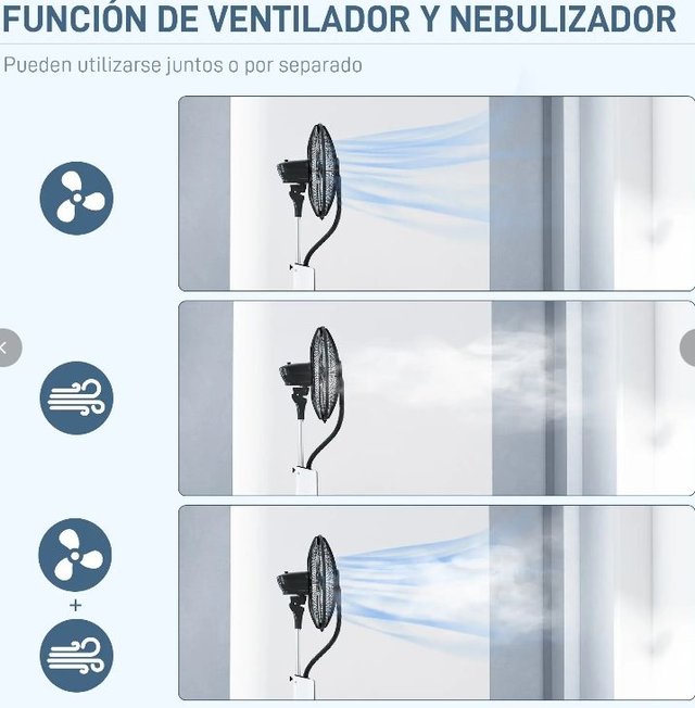 Ventilatore Nebulizzatore 3 Velocità