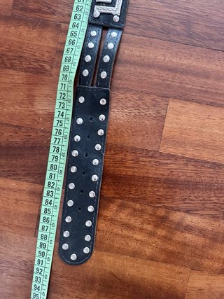 Cintura pelle borchie vintage
