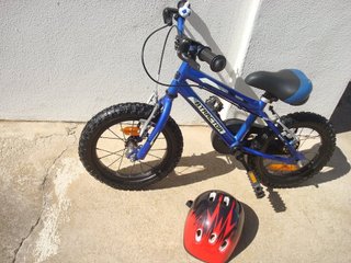 Bicicleta Infantil Azul Atractor