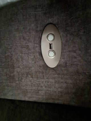 Sofá cheslong eléctrico gris
