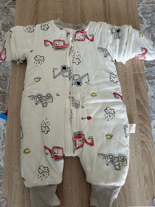 Saco de dormir infantil con excavadoras