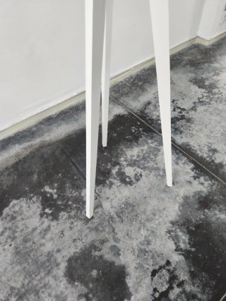 Perchero de madera blanco