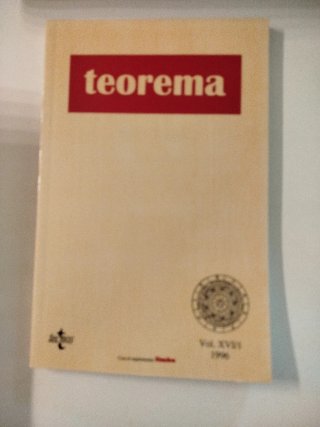 Revista filosofía Teorema Vol.XVI 1,2,3