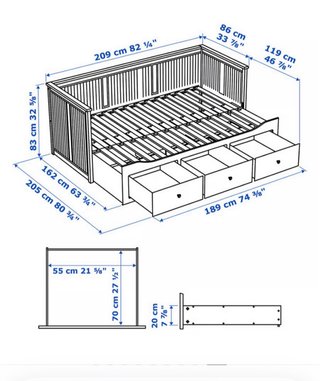 Divano Letto Bianco Ikea Hemnes