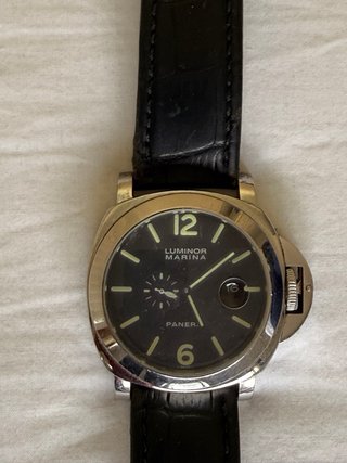 Reloj Panerai Luminor Negro y Plateado