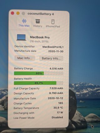 MacBook Pro 16 2019 16GB RAM 1TB SSD i9