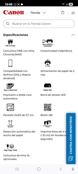 Impresora Canon