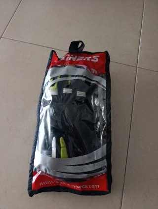 Guantes Moto Rainers Maxcold Negros y Verdes (Flúo