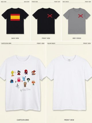 Camisetas manga corta