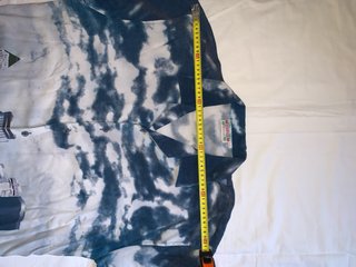 Camicia Hawaiana Vintage Città Cielo Blu