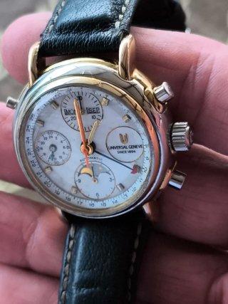 Reloj Universal Geneve Valjoux 7751 Cronógrafo