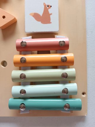 Tabla de juegos para bebé de madera