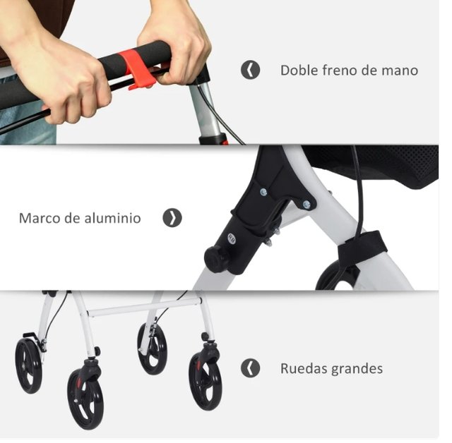 Deambulatore pieghevole per anziani