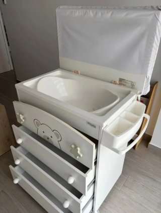 Cambiador bañera bebé con cajones