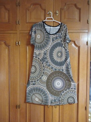 Vestido azul floral