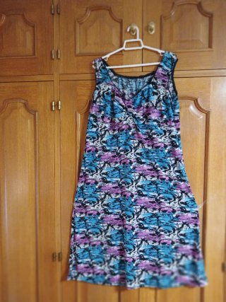 Vestido azul floral