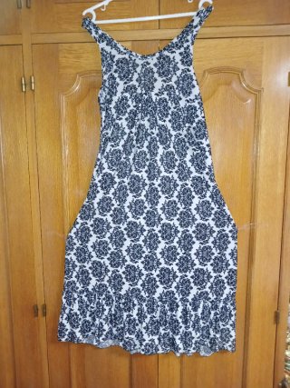 Vestido azul floral