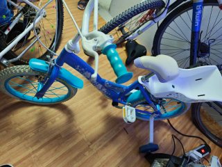 Bicicleta infantil azul Frozen