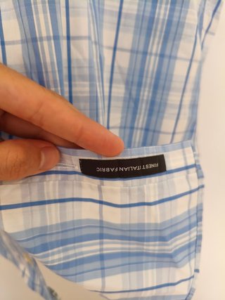 Camisa Cuadros Manga Corta BOSS Talla M