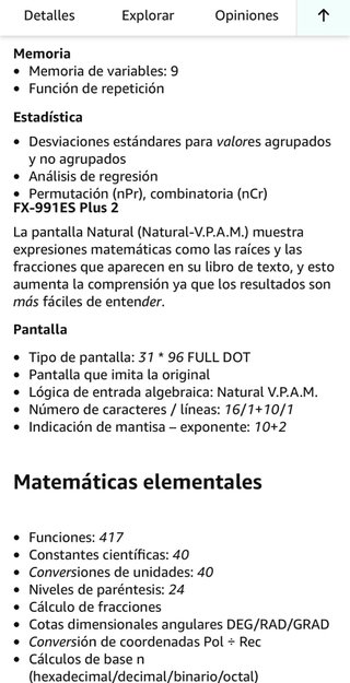 Calculadora Casio FX-991ES PLUS 2nd edition