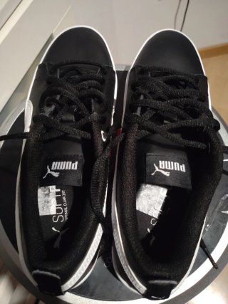 Zapatillas Puma Mujer Negras y Blancas