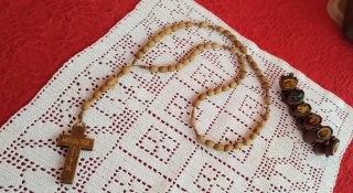 Rosario Medjugorje + Braccialetto Legno sconto 10%
